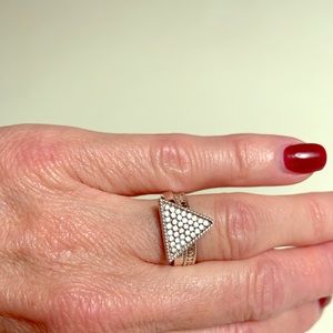 Anna Beck Sterling Silver Triangle Stack Ring Set